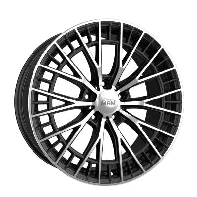 MAM Wheels GT2 Black Front Polish 8.5x19 ET 35 5/114.3 | Alufelge kaufen - Große Auswahl an Felgen für Autos | Alfa Cars