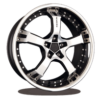 Keskin Wheels KT10 Matt Black Front Polish Sl 9.5x18 ET 25 5/100 | Alufelge kaufen - Große Auswahl an Felgen für Autos | Alfa Cars