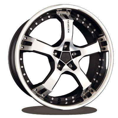 Keskin Wheels KT10 Matt Black Front Polish Sl 9.5x18 ET 25 5/100 | Alufelge kaufen - Große Auswahl an Felgen für Autos | Alfa Cars