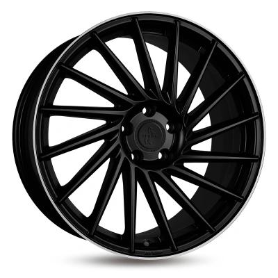 Keskin Wheels KT17 Matt Black Lip Polish 8.5x19 ET 30 5/112 | Alufelge kaufen - Große Auswahl an Felgen für Autos | Alfa Cars