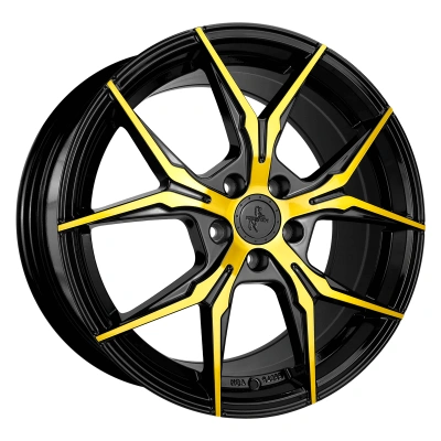 Keskin Wheels KT19N Black Front Gold 8.5x19 ET 45 5/112 | Alufelge kaufen - Große Auswahl an Felgen für Autos | Alfa Cars