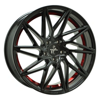Keskin Wheels KT20 Black Painted Red Inside 8.5x20 ET 45 5/112 | Alufelge kaufen - Große Auswahl an Felgen für Autos | Alfa Cars