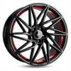 Matt Black Red Inside
