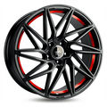 Matt Black Red Inside