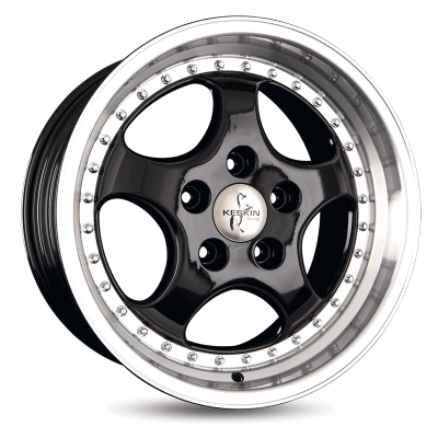 Keskin Wheels KT2 Black Lip Polish 8.5x18 ET 52 5/130 | Alufelge kaufen - Große Auswahl an Felgen für Autos | Alfa Cars
