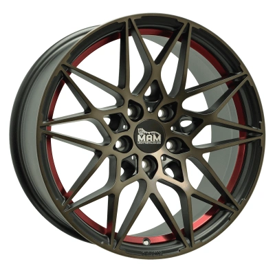 MAM Wheels B2 Bronze Red Inside 8.5x19 ET 35 5/120 | Alufelge kaufen - Große Auswahl an Felgen für Autos | Alfa Cars