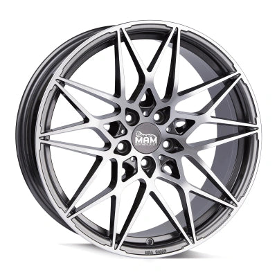 MAM Wheels B2 Palladium Front Polish 8x18 ET 30 5/112 | Alufelge kaufen - Große Auswahl an Felgen für Autos | Alfa Cars