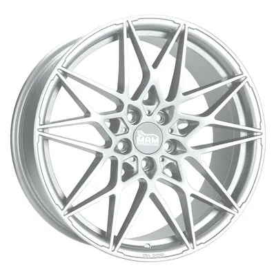 MAM Wheels B2 Silver Painted 8.5x20 ET 35 5/120 | Alufelge kaufen - Große Auswahl an Felgen für Autos | Alfa Cars