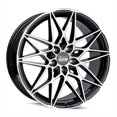 MAM Wheels B2N Black Front Polish 8.5x19 ET 30 5/112 | Alufelge kaufen - Große Auswahl an Felgen für Autos | Alfa Cars