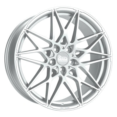 MAM Wheels B2N Silver Painted 8.5x19 ET 35 5/120 | Alufelge kaufen - Große Auswahl an Felgen für Autos | Alfa Cars