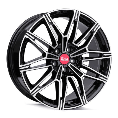 MAM Wheels B3N Black Front Polish 8.5x19 ET 35 5/120 | Alufelge kaufen - Große Auswahl an Felgen für Autos | Alfa Cars