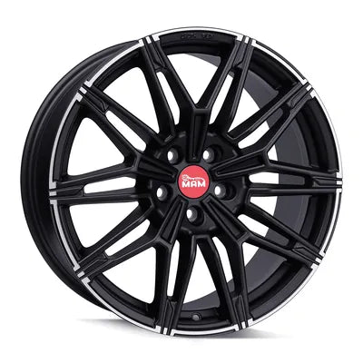 MAM Wheels B3N Matt Black Lip Polish 8.5x19 ET 45 5/112 | Alufelge kaufen - Große Auswahl an Felgen für Autos | Alfa Cars