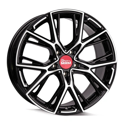 MAM Wheels B4 Black Front Polish 8.5x19 ET 45 5/112 | Alufelge kaufen - Große Auswahl an Felgen für Autos | Alfa Cars