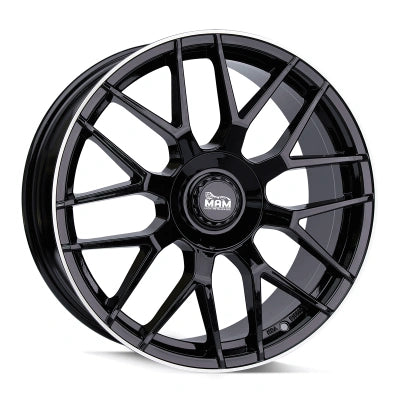 MAM Wheels GT1 Black Lip Polish 8.5x19 ET 45 5/100 | Alufelge kaufen - Große Auswahl an Felgen für Autos | Alfa Cars