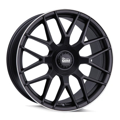 MAM Wheels GT1 Matt Black Lip Polish 7.5x17 ET 30 5/100 | Alufelge kaufen - Große Auswahl an Felgen für Autos | Alfa Cars