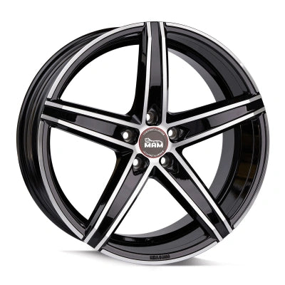 MAM Wheels OX-18 Black Front Polish 8.5x19 ET 35 5/120 | Alufelge kaufen - Große Auswahl an Felgen für Autos | Alfa Cars
