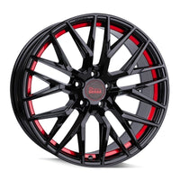 MAM Wheels RS4 Black Painted Red Inside 8x18 ET 45 5/108 | Alufelge kaufen - Große Auswahl an Felgen für Autos | Alfa Cars