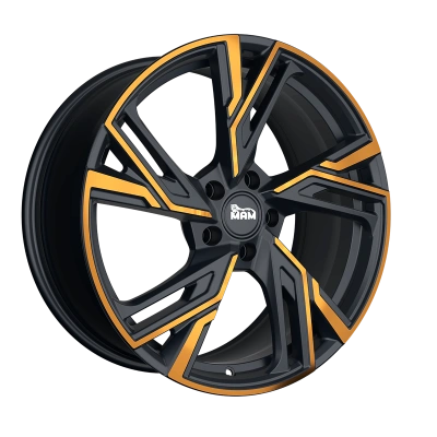 MAM Wheels RS5 Matt Black Front Copper 8.5x20 ET 45 5/114.3 | Alufelge kaufen - Große Auswahl an Felgen für Autos | Alfa Cars