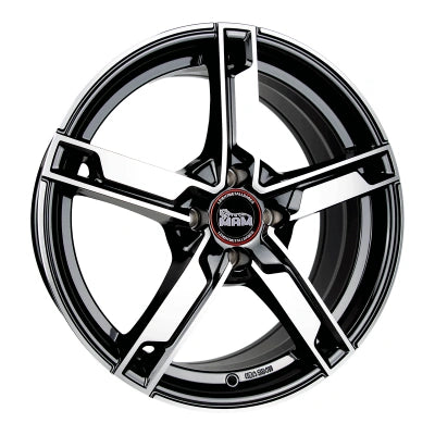 MAM Wheels W4 Black Front Polish 7x17 ET 48 5/108 | Alufelge kaufen - Große Auswahl an Felgen für Autos | Alfa Cars