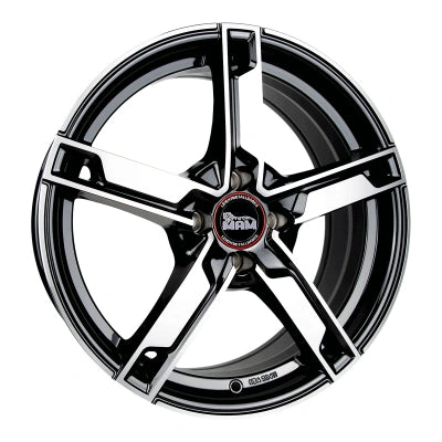 MAM Wheels W4 Black Front Polish 7x17 ET 35 4/108 | Alufelge kaufen - Große Auswahl an Felgen für Autos | Alfa Cars