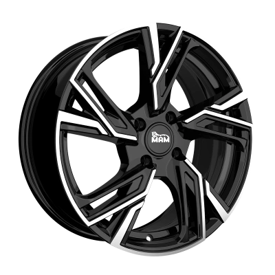 MAM Wheels RS5 Black Front Polish 6.5x16 ET 37 4/108 | Alufelge kaufen - Große Auswahl an Felgen für Autos | Alfa Cars